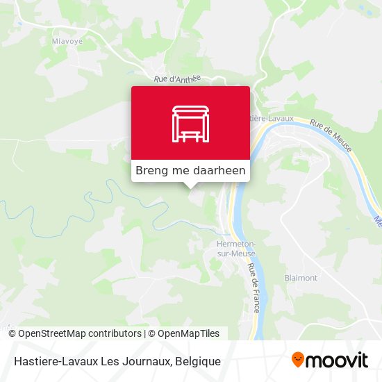 Hastiere-Lavaux Les Journaux kaart