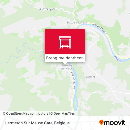 Hermeton-Sur-Meuse Gare kaart