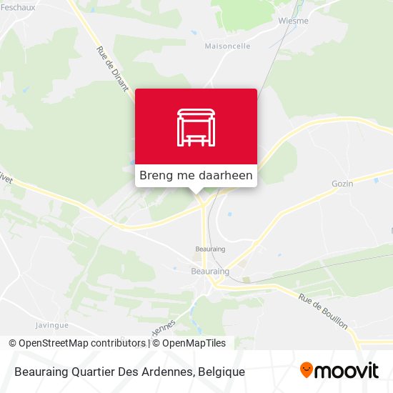 Beauraing Quartier Des Ardennes kaart