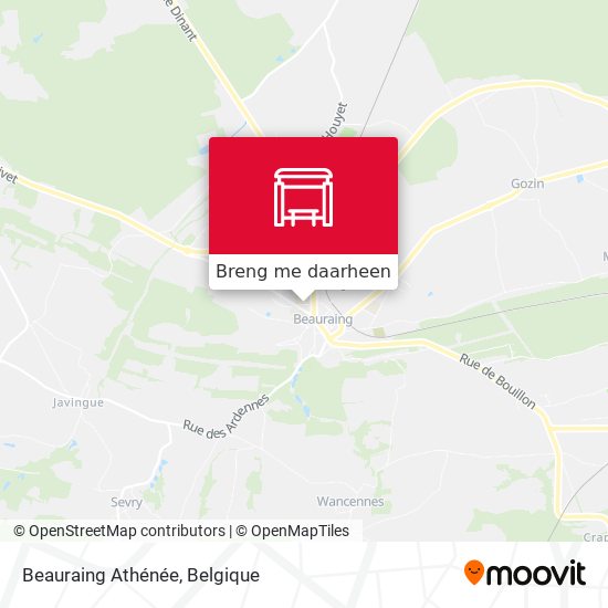 Beauraing Athénée kaart