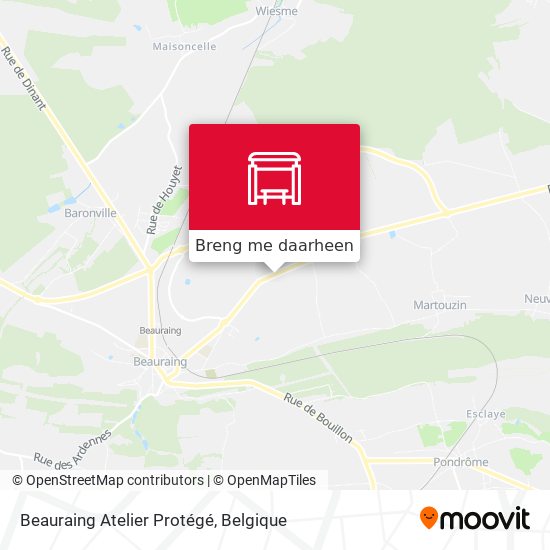 Beauraing Atelier Protégé kaart