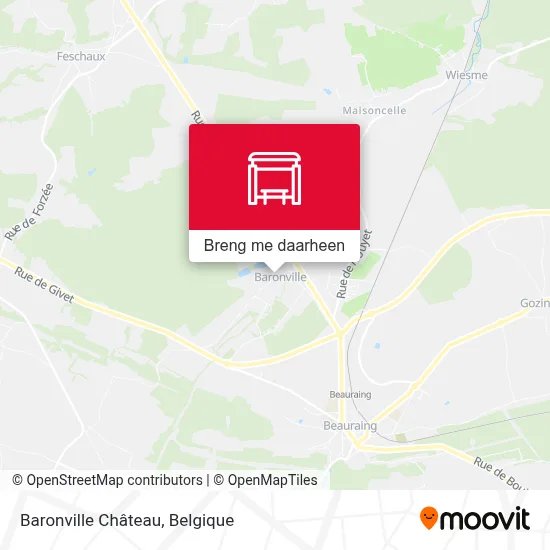 Baronville Château kaart