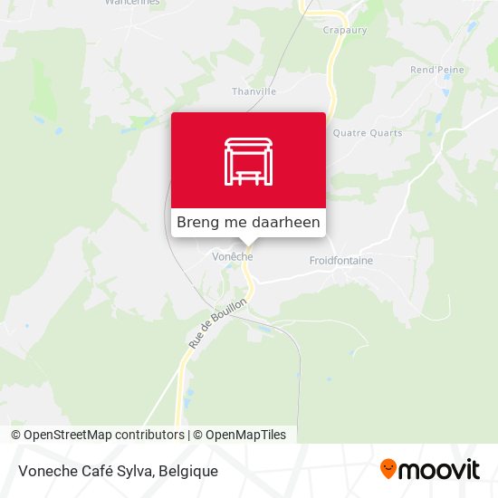 Voneche Café Sylva kaart