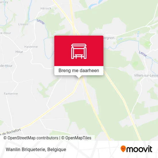 Wanlin Briqueterie kaart