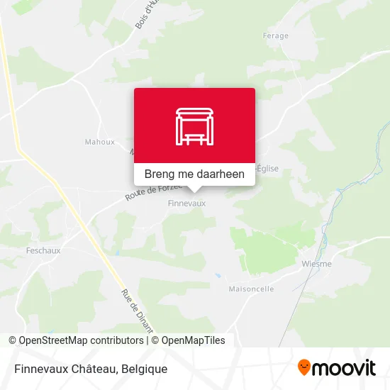Finnevaux Château kaart