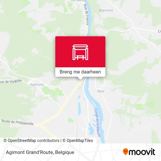 Agimont Grand'Route kaart