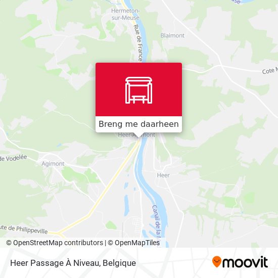 Heer Passage À Niveau kaart
