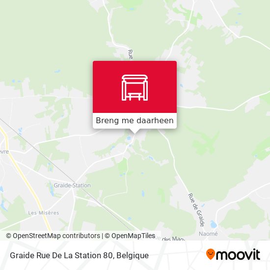 Graide Rue De La Station 80 kaart