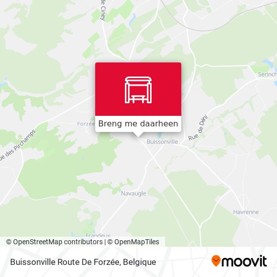 Buissonville Route De Forzée kaart