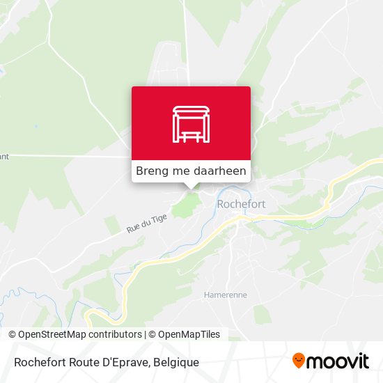 Rochefort Route D'Eprave kaart