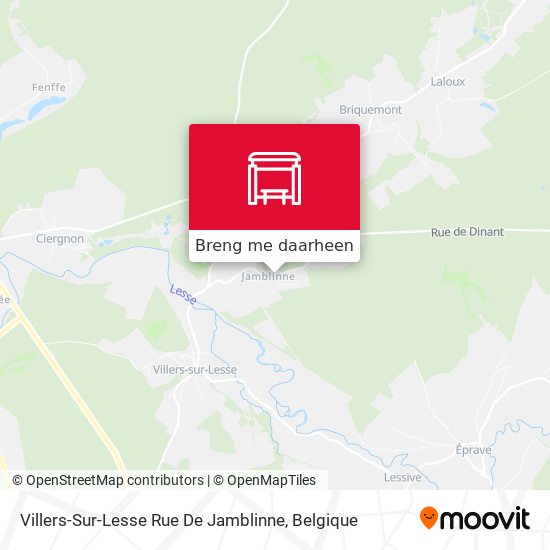 Villers-Sur-Lesse Rue De Jamblinne kaart