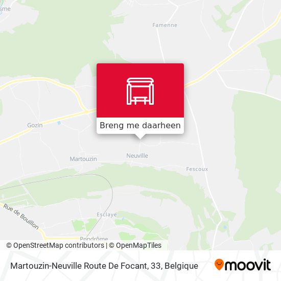 Martouzin-Neuville Route De Focant, 33 kaart