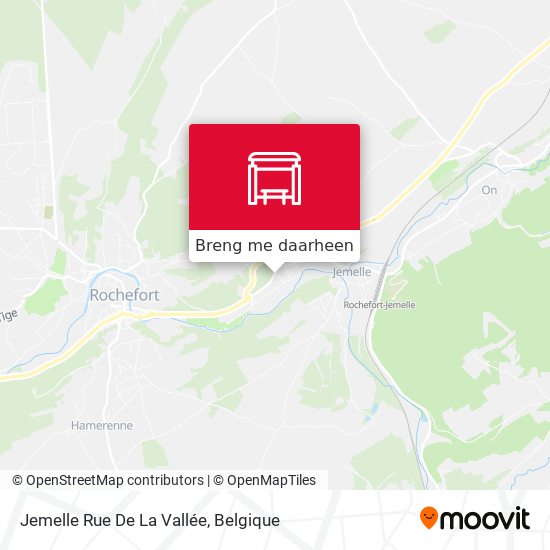 Jemelle Rue De La Vallée kaart