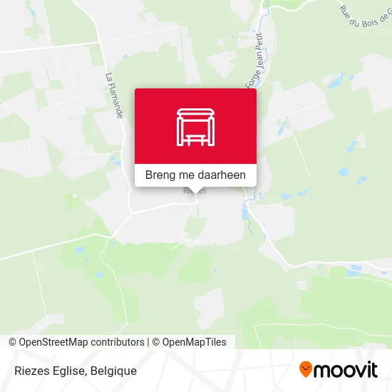 Riezes Eglise kaart