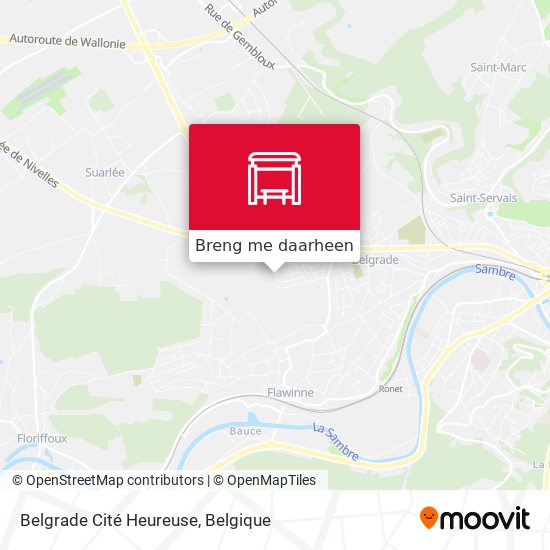 Belgrade Cité Heureuse kaart