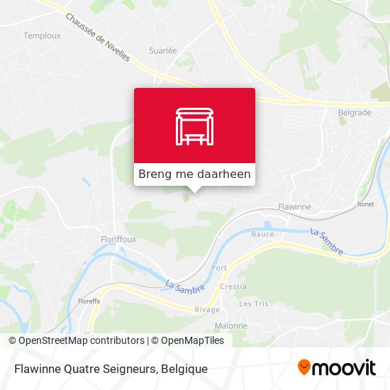 Flawinne Quatre Seigneurs kaart