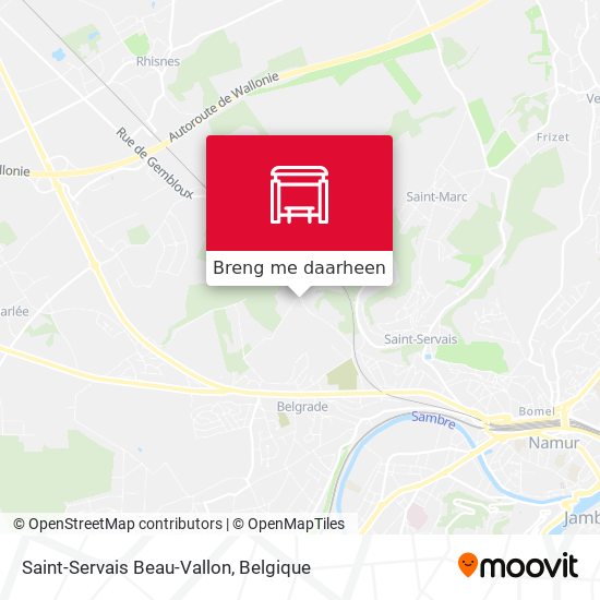 Saint-Servais Beau-Vallon kaart