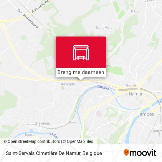 Saint-Servais Cimetière De Namur kaart