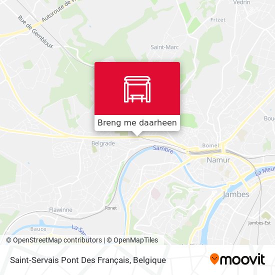 Saint-Servais Pont Des Français kaart