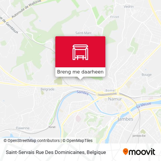 Saint-Servais Rue Des Dominicaines kaart