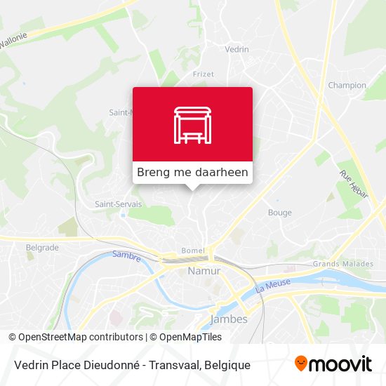 Vedrin Place Dieudonné - Transvaal kaart