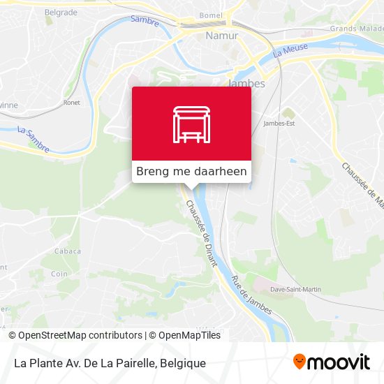 La Plante Av. De La Pairelle kaart