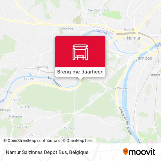 Namur Salzinnes Dépôt Bus kaart