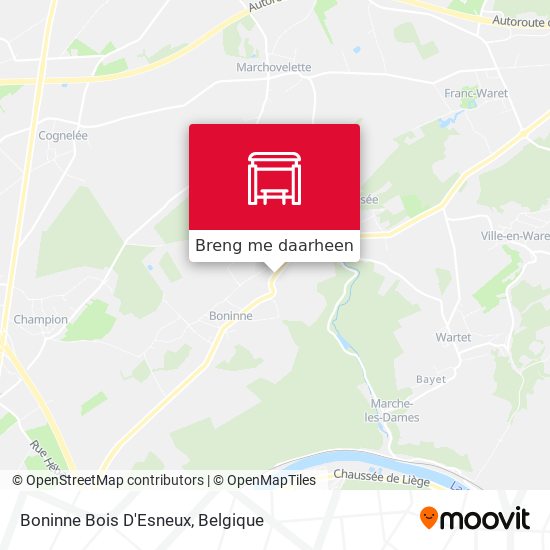Boninne Bois D'Esneux kaart