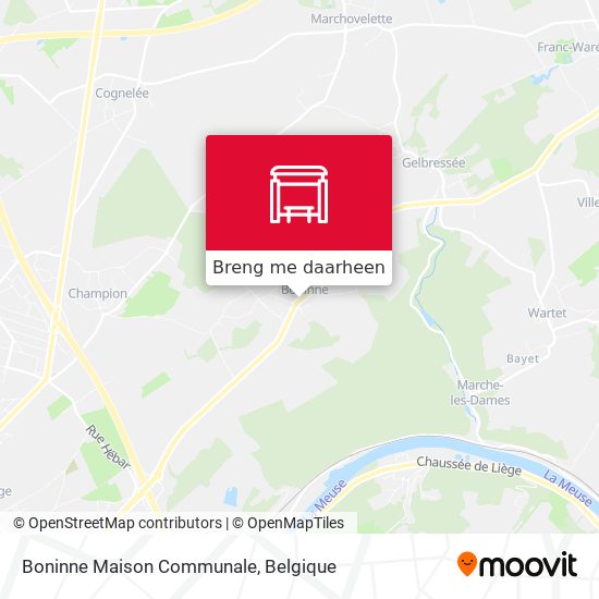 Boninne Maison Communale kaart