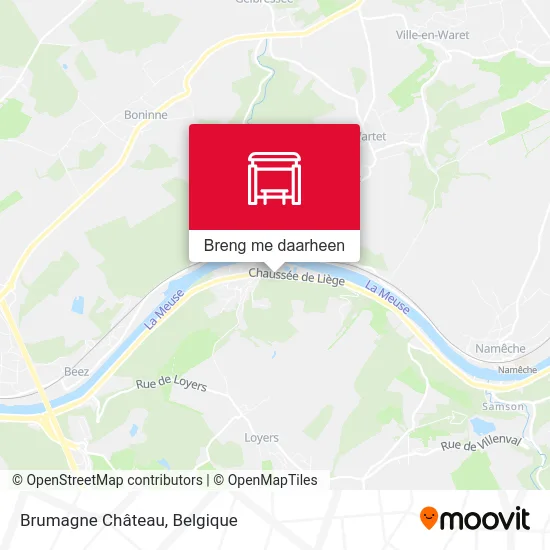 Brumagne Château kaart