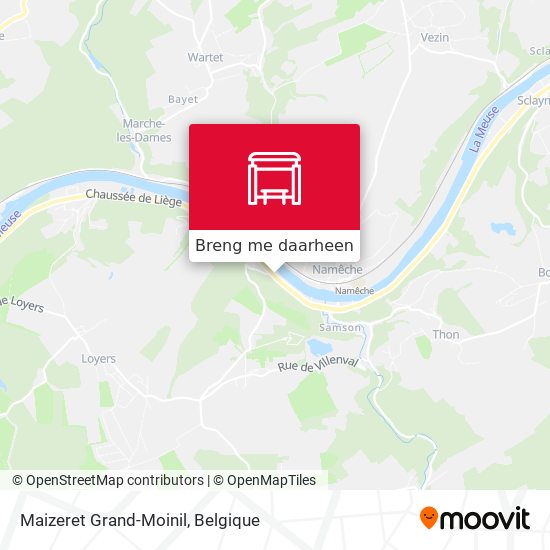 Maizeret Grand-Moinil kaart