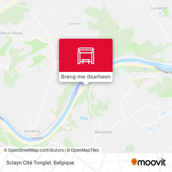 Sclayn Cité Tonglet kaart