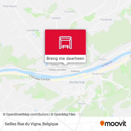 Seilles Rue du Vigna kaart