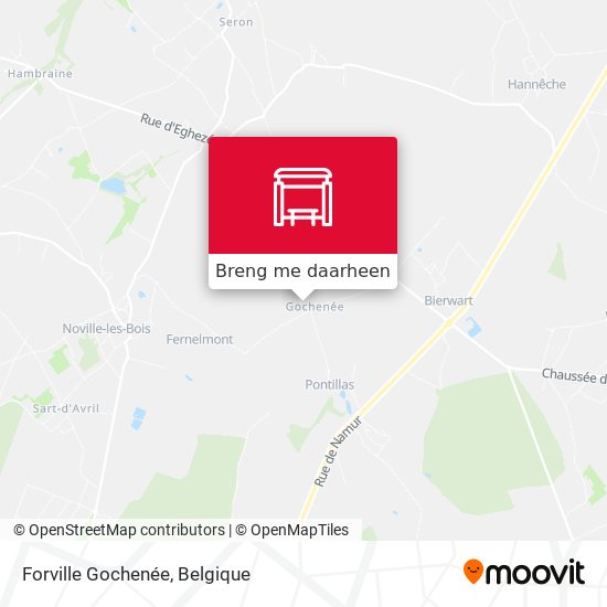 Forville Gochenée kaart