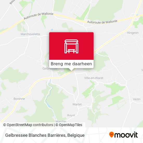 Gelbressee Blanches Barrières kaart