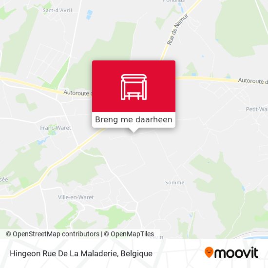Hingeon Rue De La Maladerie kaart
