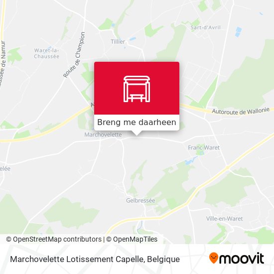 Marchovelette Lotissement Capelle kaart
