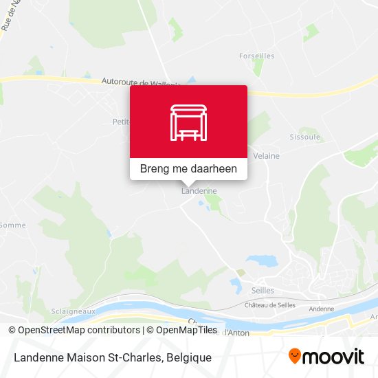 Landenne Maison St-Charles kaart