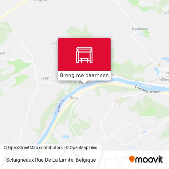 Sclaigneaux Rue De La Limite kaart