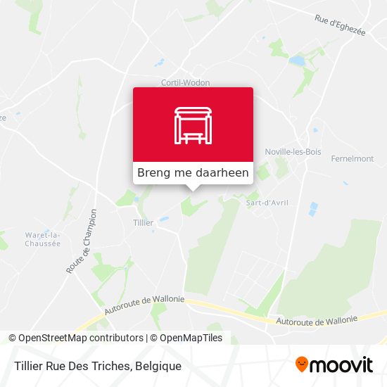 Tillier Rue Des Triches kaart