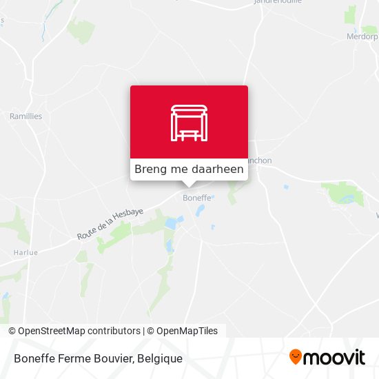 Boneffe Ferme Bouvier kaart