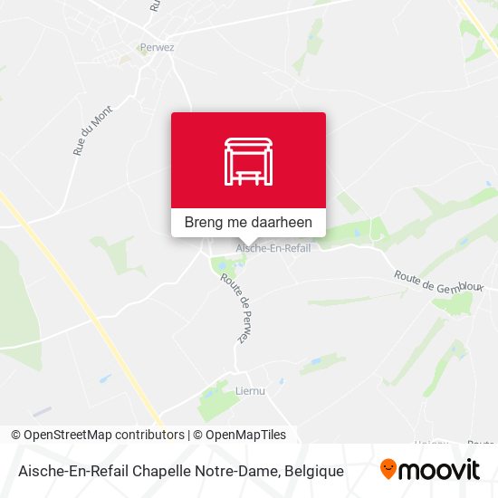 Aische-En-Refail Chapelle Notre-Dame kaart