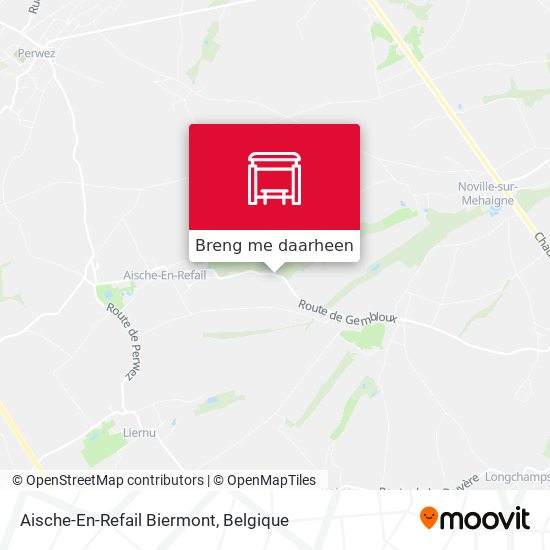 Aische-En-Refail Biermont kaart