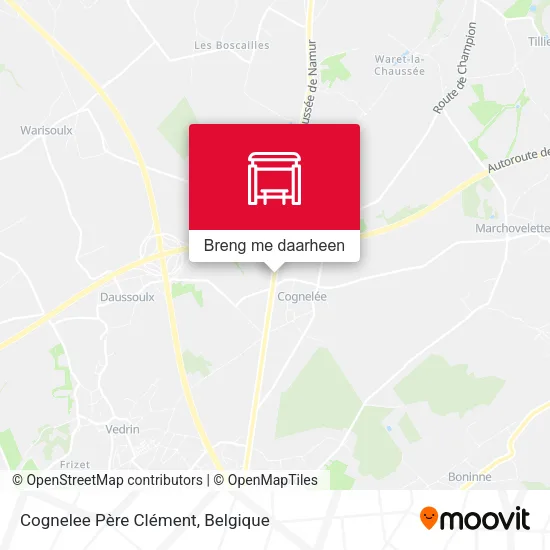 Cognelee Père Clément kaart