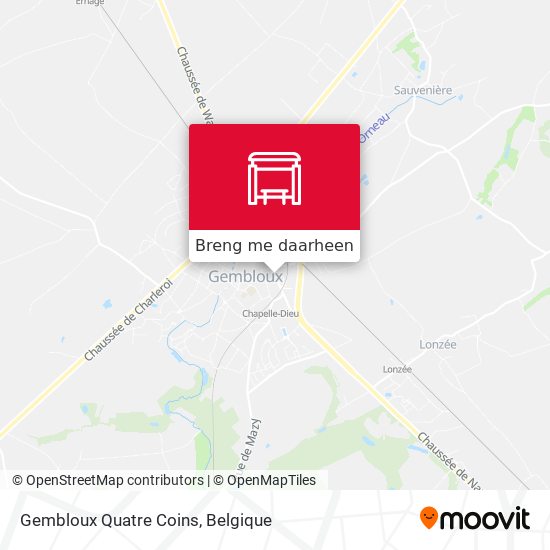 Gembloux Quatre Coins kaart