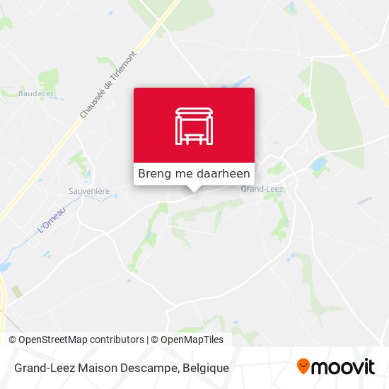 Grand-Leez Maison Descampe kaart