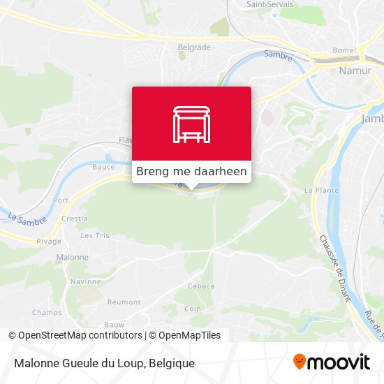 Malonne Gueule du Loup kaart