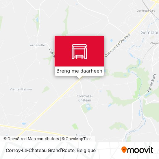 Corroy-Le-Chateau Grand'Route kaart