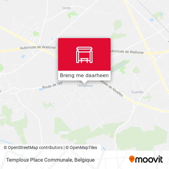 Temploux Place Communale kaart
