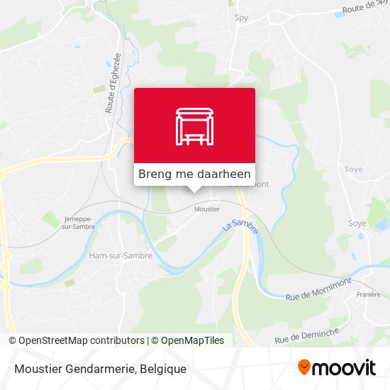 Moustier Gendarmerie kaart